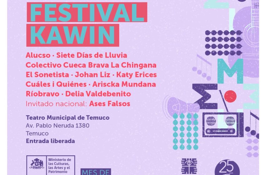  El Festival Kawin celebra su tercera edición con lo más destacado de las Escuelas de Rock en La Araucanía