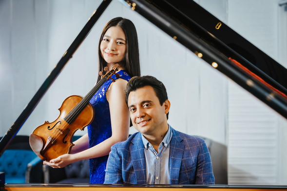  Mai Suzuki y Danor Quinteros unen sus talentos en un concierto único para violín y piano en el Municipal de Temuco