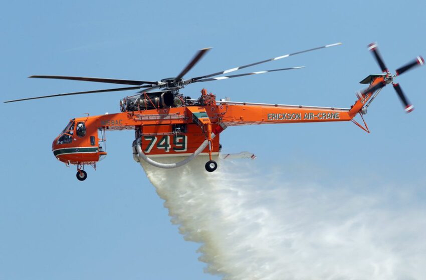  Seis poderosos helicópteros se sumarán a la flota que combate incendios forestales en chile
