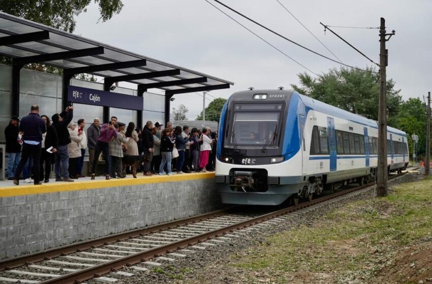  EFE Trenes de Chile inaugura paradero en Cajón que conecta Vilcún y Temuco en sólo 11 minutos, reduciendo los tiempos en más de 60%