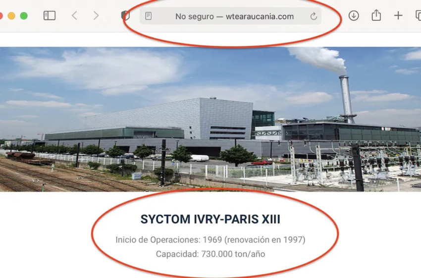  Incinerador ejemplar para WTE Araucanía contaminó 410 municipios en Francia