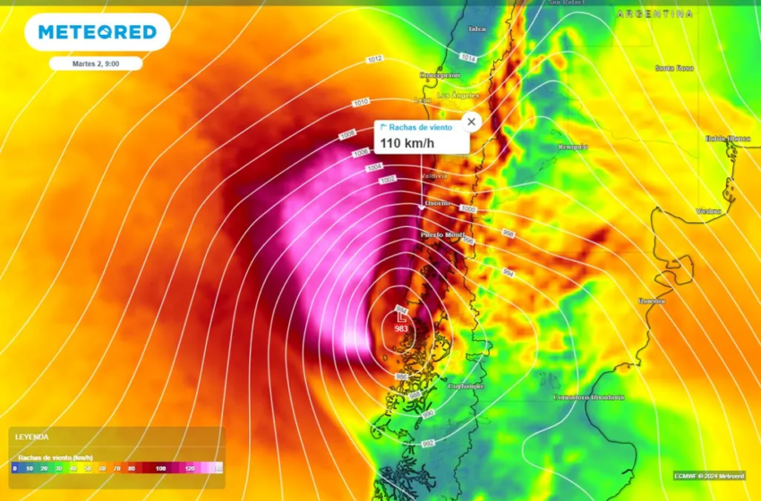  Lluvias a la ‘antigua’: sistema frontal llegaría a Chile con vientos de más de 100 km/h en la primera semana de abril