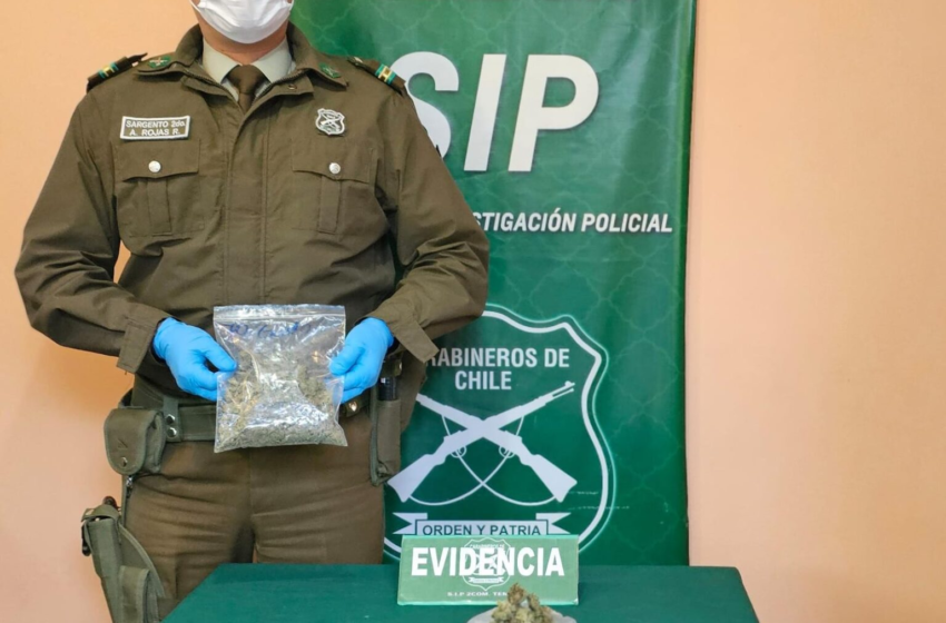  Carabineros sorprende con droga y detienen a delincuentes que huyeron de fiscalización vehicular en Temuco